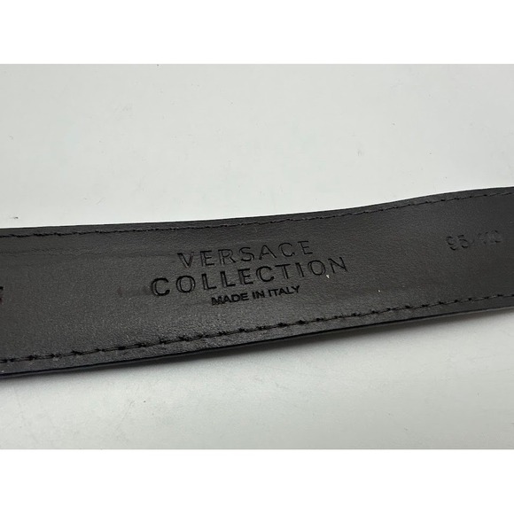 Versace Collection Leather Brown Belts for Men for sale | eBay Versace Collection Mens Dark Brown Leather Belt Size 38 95/110 Made in Italy